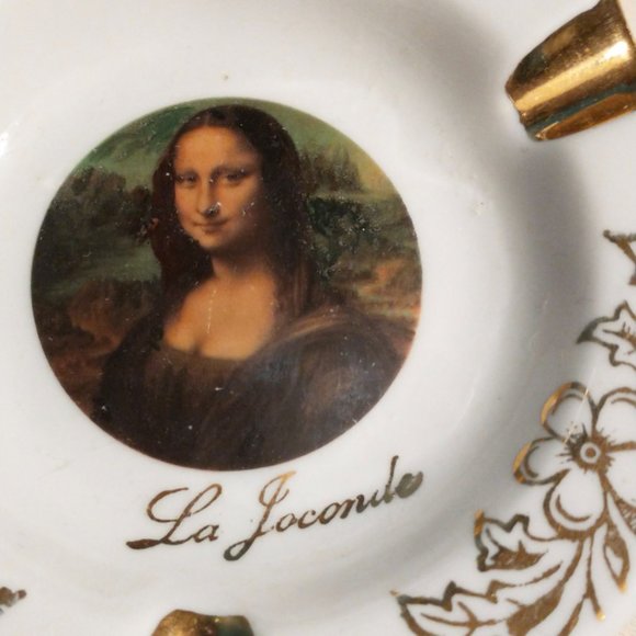 Vintage Limoges, France Mona Lisa Ashtray - Picture 4 of 5